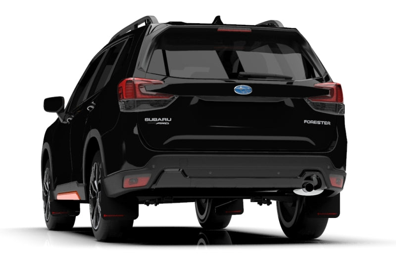 Rally Armor MF52-UR-BLK/RD 19-21 Subaru Forester Black UR Mud Flap w/ Red Logo