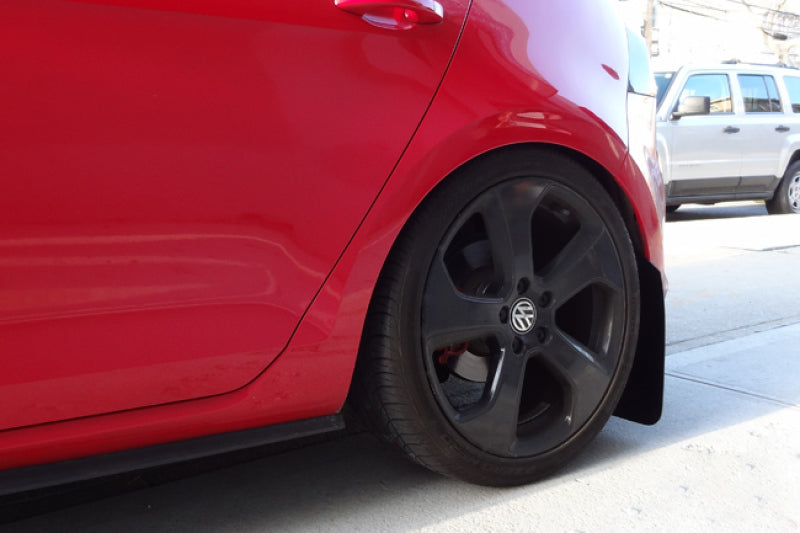 Rally Armor MF37-UR-RD/WH 15-21 VW Golf/GTI/TSI Red UR Mud Flap w/ White Logo