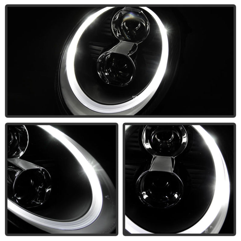 SPYDER 5080103 Spyder Porsche 911 05-09 Projector Headlights Xenon/HID Model- DRL LED Blk PRO-YD-P99705-HID-DRL-BK