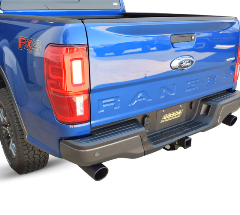 Gibson 69550B 19-22 Ford Ranger Lariat 2.3L 2.5in Cat-Back Dual Sport Exhaust - Black Elite