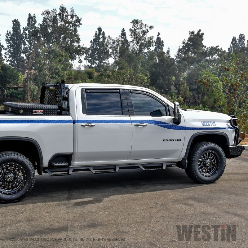 Westin 56-534765 2020 Chevy Silverado 2500/3500 Crew Cab (6.5ft Bed) HDX W2W Nerf Step Bars - Textured Black