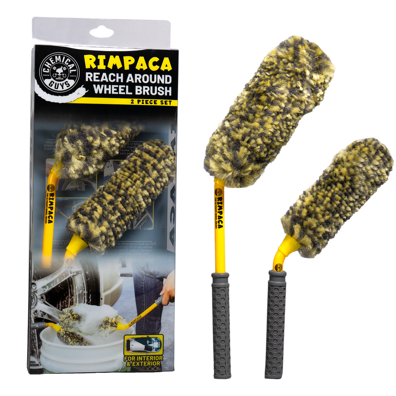 Chemical Guys ACC615 Rimpaca Reach Around Ultimate Wheel Brush Set - 2 Pcs