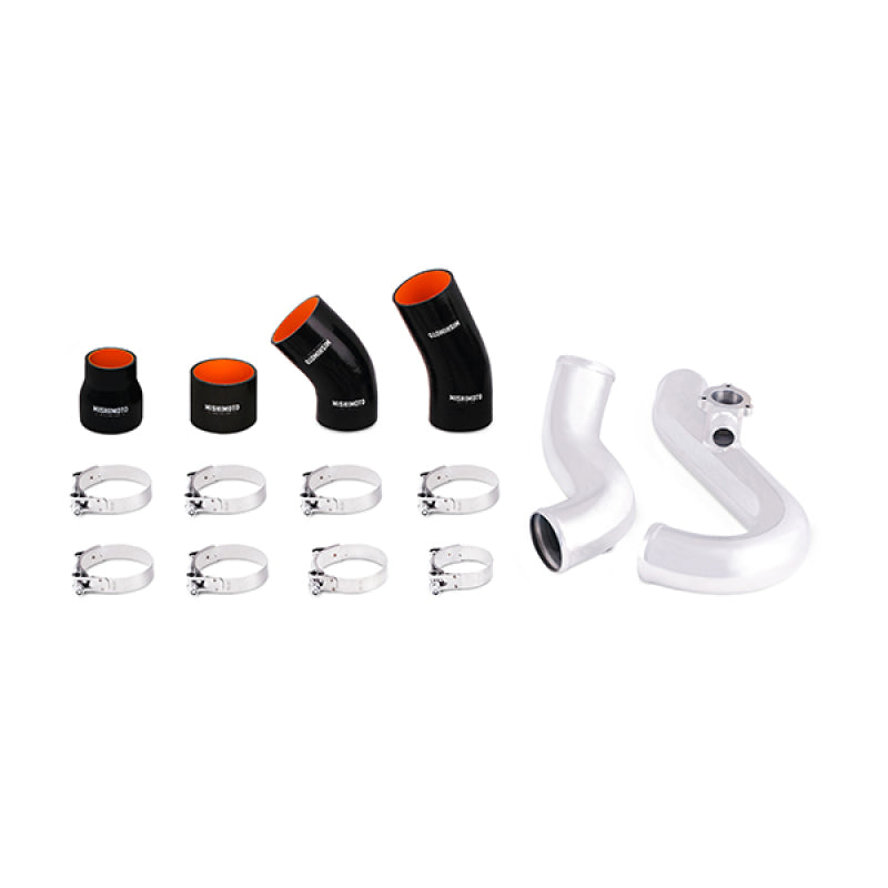 Mishimoto MMINT-MUS4-15KPSL 2015 Ford Mustang EcoBoost Performance Intercooler Kit - Silver Core Polished Pipes