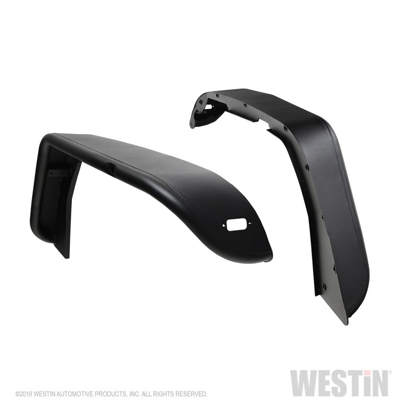 Westin 62-1025 18-20 Jeep Wrangler JL / 20 Gladiator Tube Fenders - Front - Textured Black