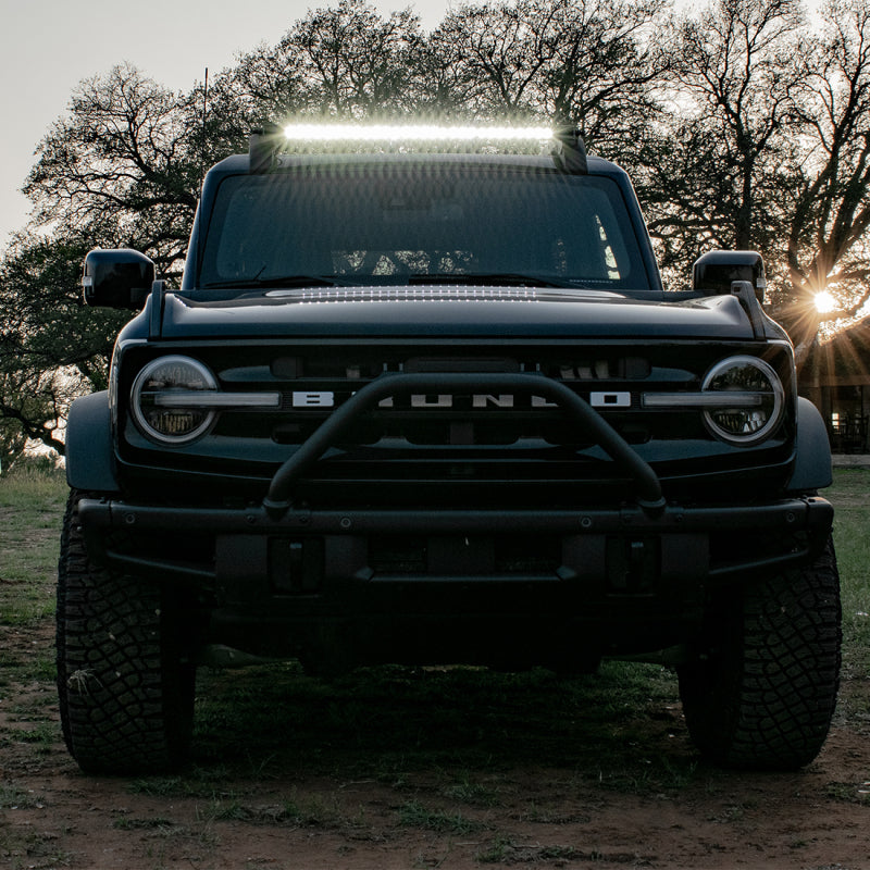 Rigid Industries 46726 2021 Ford Bronco Roof Rack Light Kit (Incl. SR spot/flood Combo Bar)