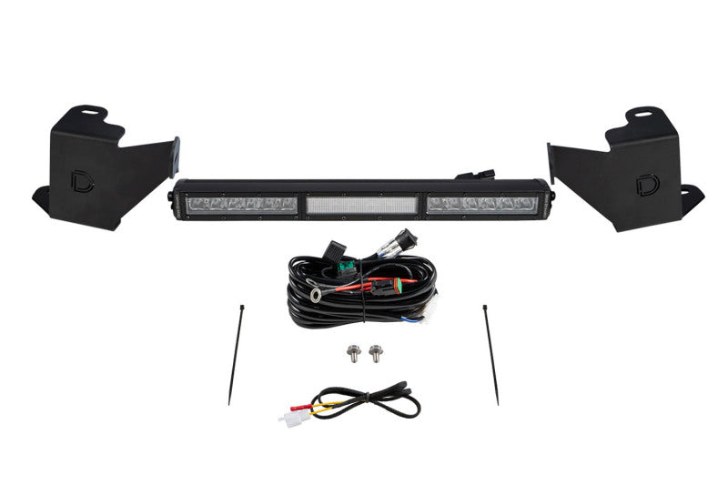 Diode Dynamics DD7412 2022 Toyota Tundra Stealth Bumper Light Bar Kit - White Combo