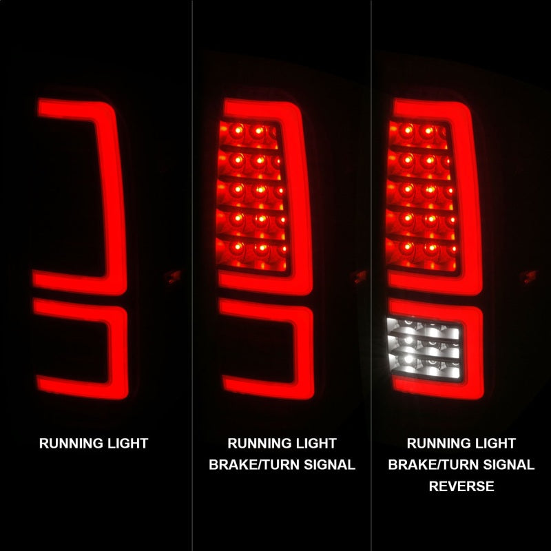 ANZO 311436 2014-2021 Toyota Tundra LED Taillights Black Housing/Clear Lens