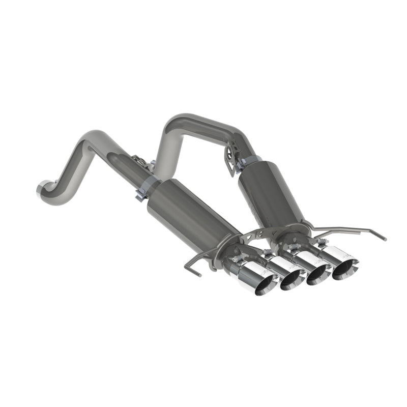 MBRP S7030304 14-19 Chevy Corvette V8 6.2L 3in T304 Dual Cat Back w/ 4in Quad Dual Wall Tips