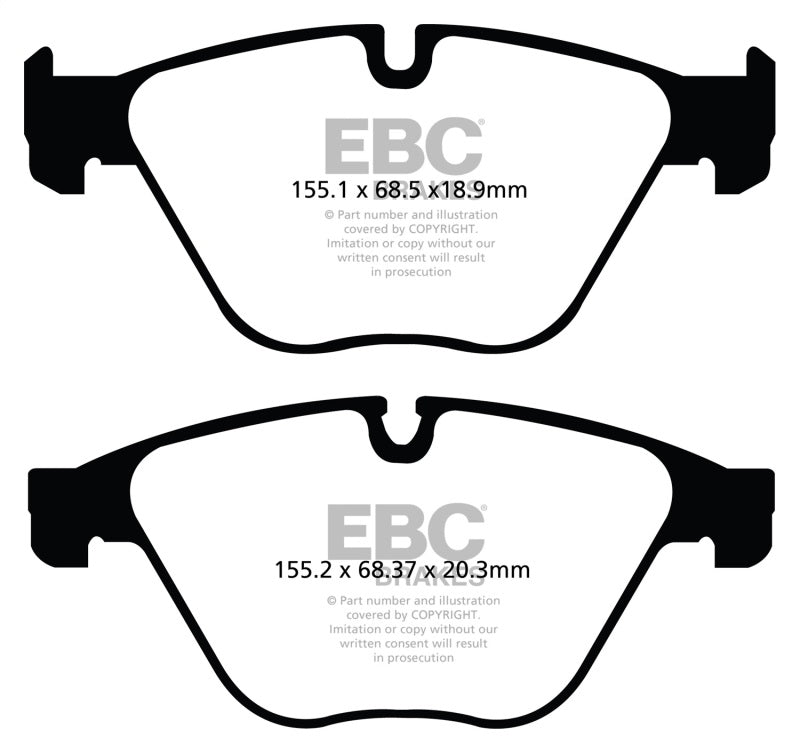 EBC DP42103R 10+ BMW 535i 3.0 Turbo (F10) Yellowstuff Front Brake Pads