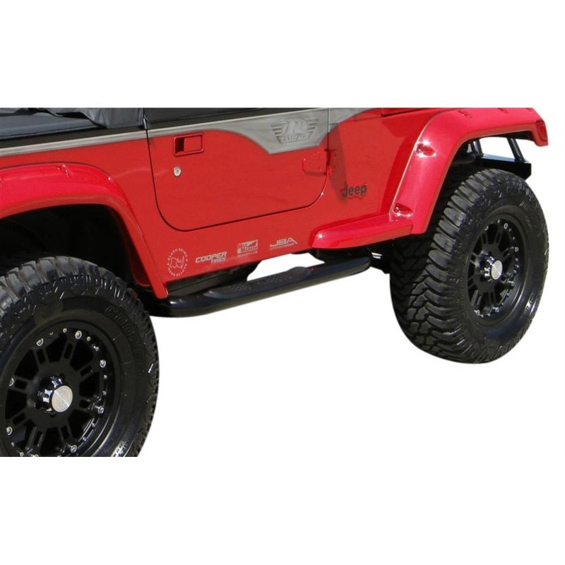 Rampage 8825 1987-1995 Jeep Wrangler(YJ) 3 Inch Round Nerf Bar - Black