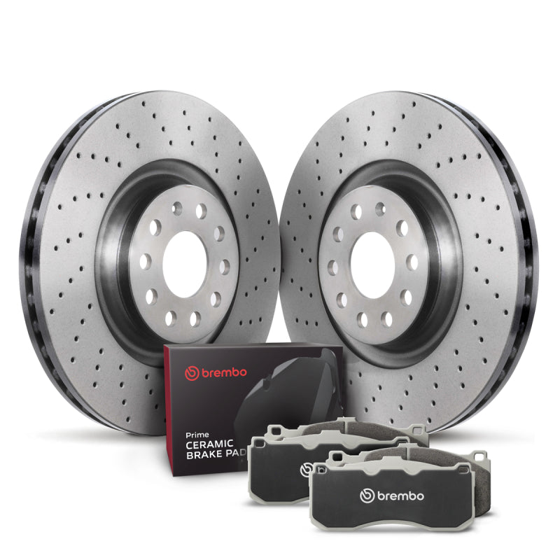 Brembo OE KTX0155 12-13 Volkswagen Golf R/10-21 GTI Rear Disc Brake Kit