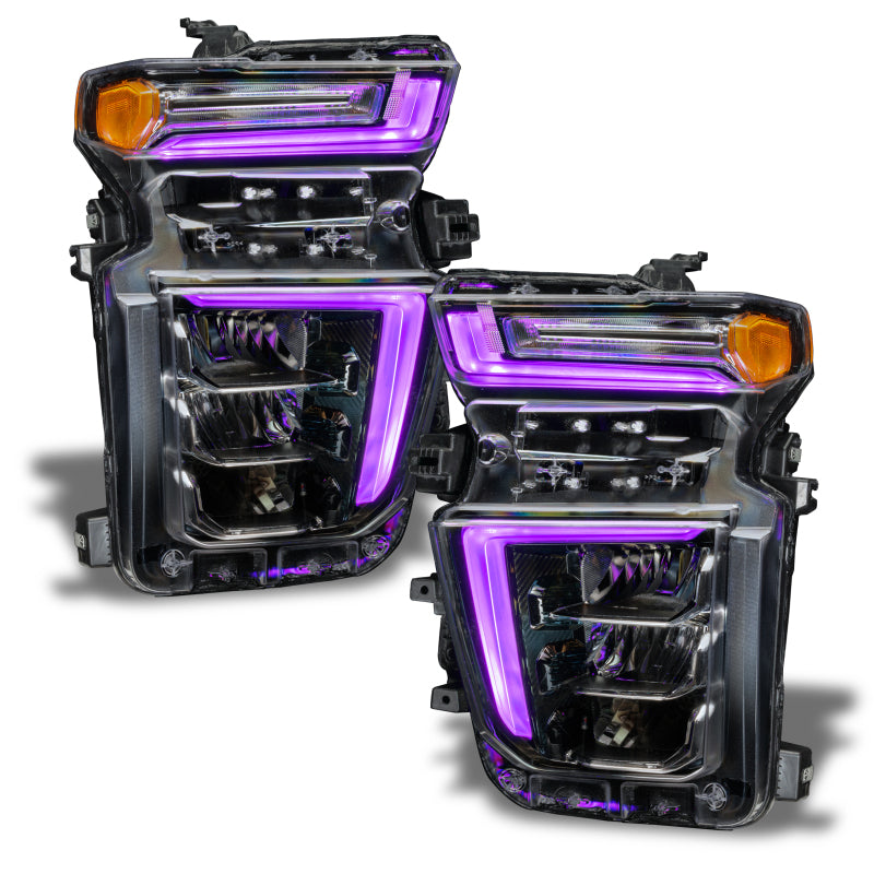 ORACLE Lighting 1452-330 Oracle 20-21 Chevy Silverado HD 2500/3500 RGB+W Headlight DRL Upgrade Kit - ColorSHIFT SEE WARRANTY