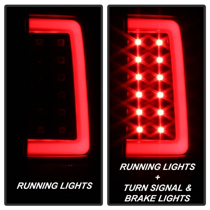 SPYDER 5084088 Spyder 07-13 Silverado (Will Not Work w/2010 921 Bulb) V3 LED Tail Lghts Blk ALT-YD-CS07V3-LBLED-BK