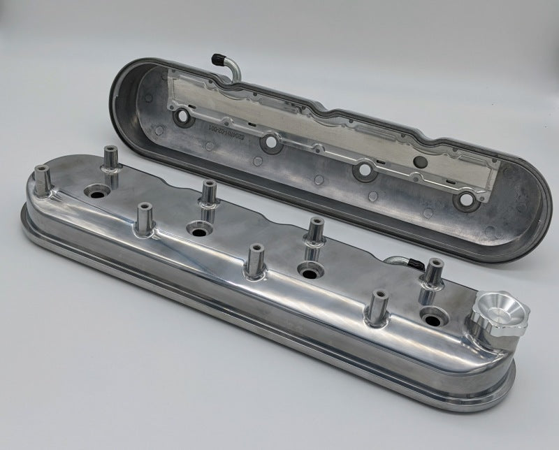 Granatelli Motor Sports 640361 Granatelli 96-22 GM LS Tall Valve Cover w/Integral Angled Coil Mounts - Polished (Pair)