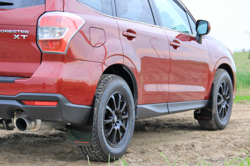 Rally Armor MF28-UR-BLK/RD 14-18 Subaru Forester Black Mud Flap w/ Red Logo