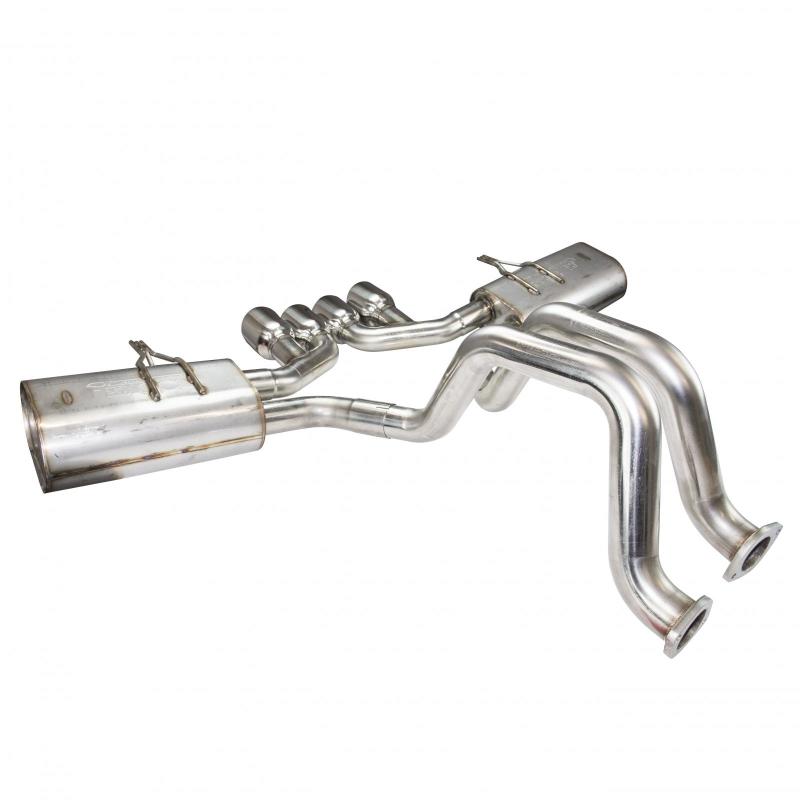 Kooks Headers 21506300 Kooks 97-04 Chevy Corvette Full 3in Axleback w/Pol Tips Requires 3in X-Pipe
