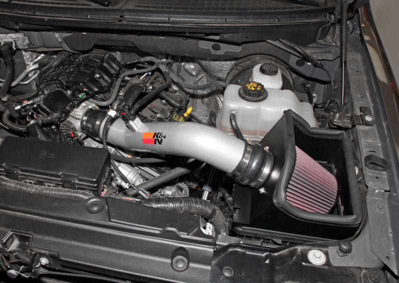 K&N Engineering 77-2583KS K&N 11-13 Ford Edge 3.5/3.7L-V6 Silver High Flow Performance Kit