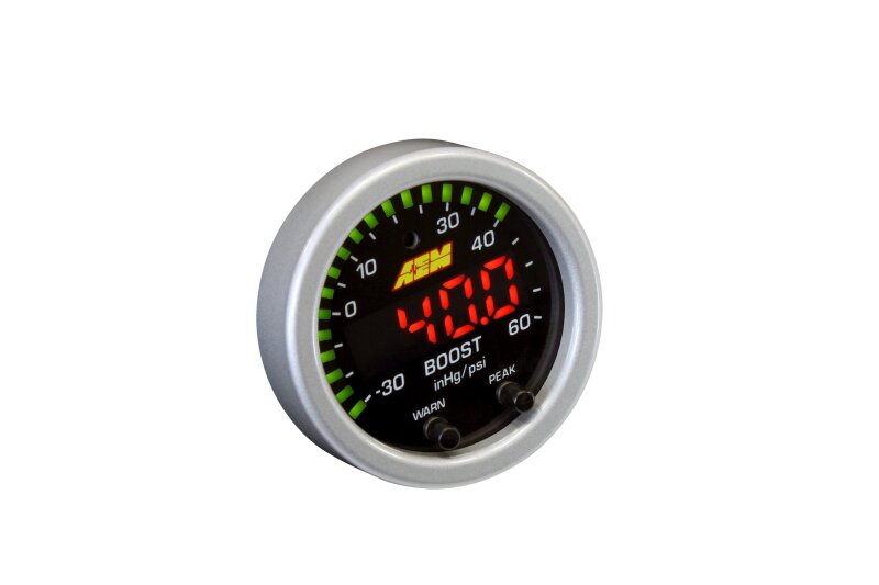 AEM 30-0308 X-Series Boost Pressure -30inHg 60psi Gauge Kit