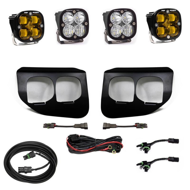 Baja Designs 447737 Ford Super Duty (20-On) Fog Lights Dual FPK Amber SAE/Pro DC