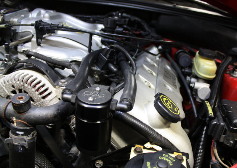 J&L 3018D-B 99-04 Ford Mustang SVT Cobra Driver Side Oil Separator 3.0 - Black Anodized