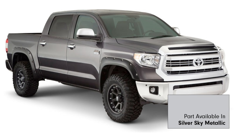 Bushwacker 30918-53 16-18 Toyota Tundra Fleetside Pocket Style Flares 4pc 66.7/78.7/97.6in Bed - Silver Sky