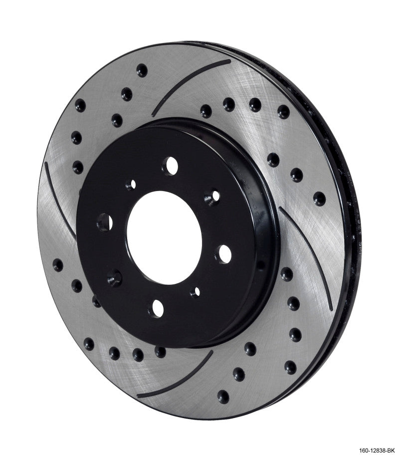 Wilwood 160-12838-BK Rotor-.68in Offset-SRP-BLK-Drill-RH 10.32 x .83 - 4 x 3.93