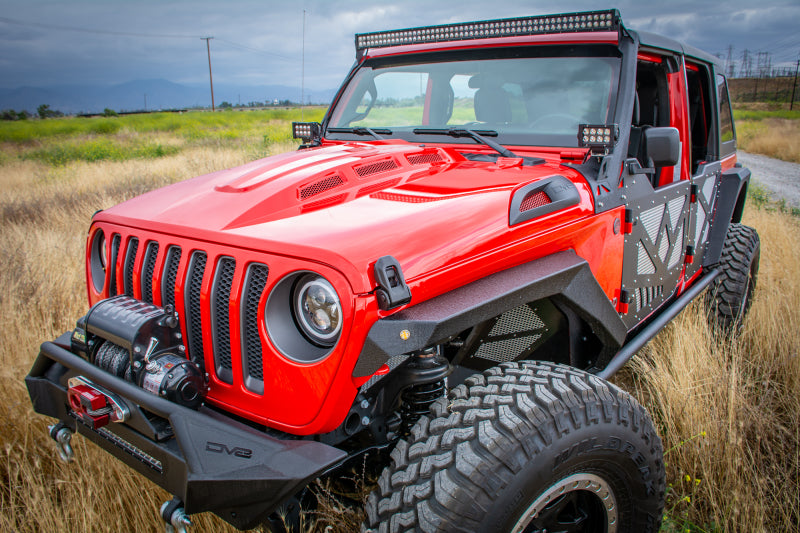 DV8 Offroad HDMBJL-01 18+ Jeep JL Heat Dispersion Hood - Primer Black