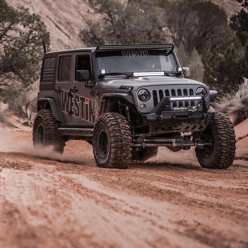 Westin 62-1005 /Snyper 07-17 Jeep Wrangler Tube Fenders - Front - Textured Black