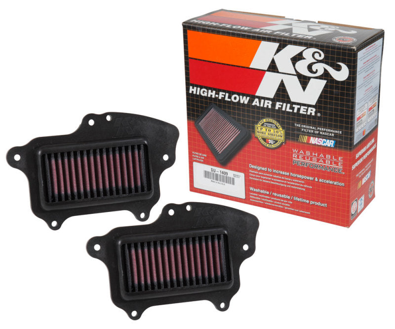 K&N Engineering SU-1409 K&N 16-17 Suzuki Boulevard M90 1462CC Replacement Drop In Air Filter (Set of 2)