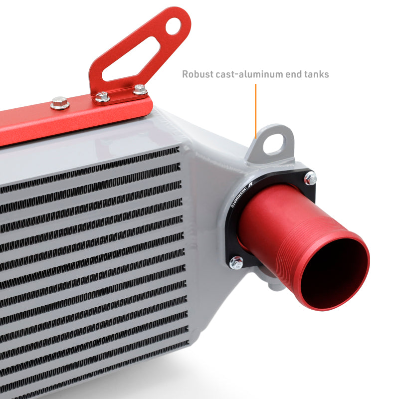 Mishimoto MMINT-GRC-23KSLRD 2023+ Toyota GR Corolla Intercooler & Pipe Kit - Silver Cooler - Red Pipes