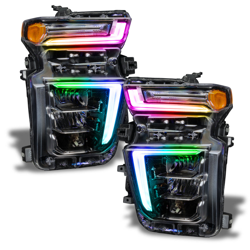 ORACLE Lighting 1452-330 Oracle 20-21 Chevy Silverado HD 2500/3500 RGB+W Headlight DRL Upgrade Kit - ColorSHIFT SEE WARRANTY