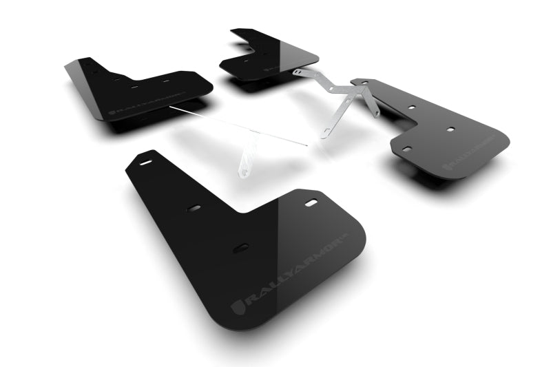 Rally Armor MF129-UR-BLK-DGRY 23-24 Acura Integra Type S Black Mud Flap w/ Dark Grey Logo