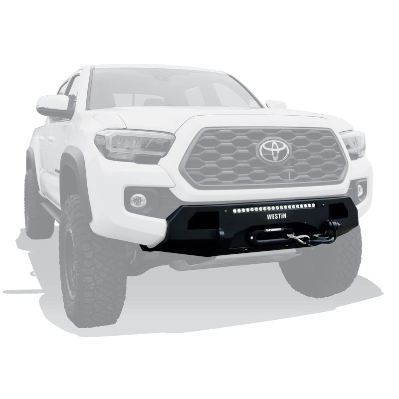 Westin 58-311045 16-23 Toyota Tacoma Pro-Series Mid Width Front Bumper - Textured Black