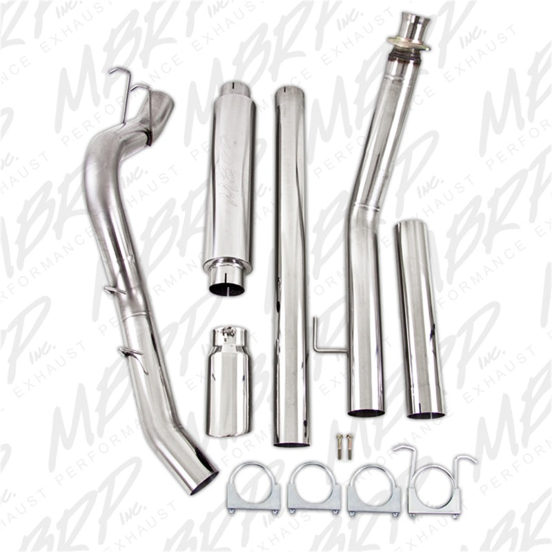 MBRP S6100304 1994-2002 Dodge 2500/3500 Cummins Turbo Back Single Side (94-97 Hanger HG6100 req.)