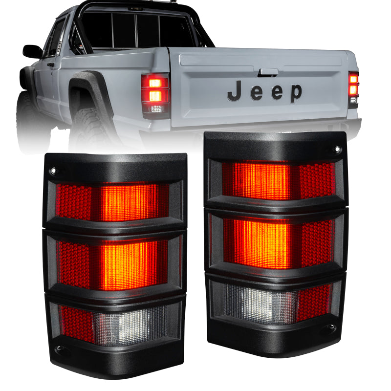 ORACLE Lighting 5909-003 Jeep Comanche MJ LED Tail Lights - Standard Red Lens SEE WARRANTY