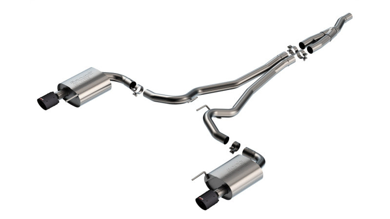 Borla 140979CFBA 2024 Ford Mustang 2.3L Ecoboost 2.50 S-TYPE CFBA Catback Exhaust - Non-Active