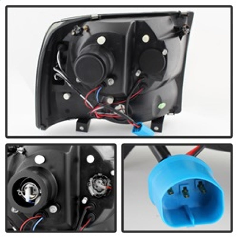 SPYDER 5078452 Spyder Ford F250 Super Duty 99-04 Projector Version 2 LED Halo LED Blk Smke PRO-YD-FF25099-1P-G2-BSM