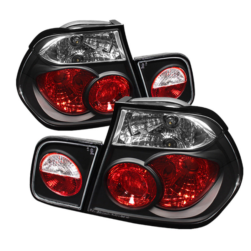 SPYDER 5000712 Spyder BMW E46 3-Series 99-01 4Dr Euro Style Tail Lights- Black ALT-YD-BE4699-4D-BK