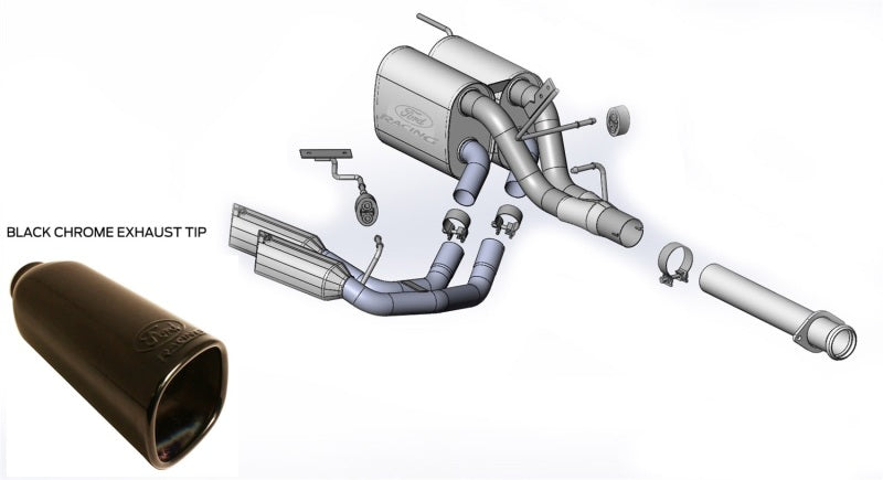 Ford Racing M-5200-F1535126L TREMOR 3.5L 126-inch Wheel Base Sport Side Exit Exhaust
