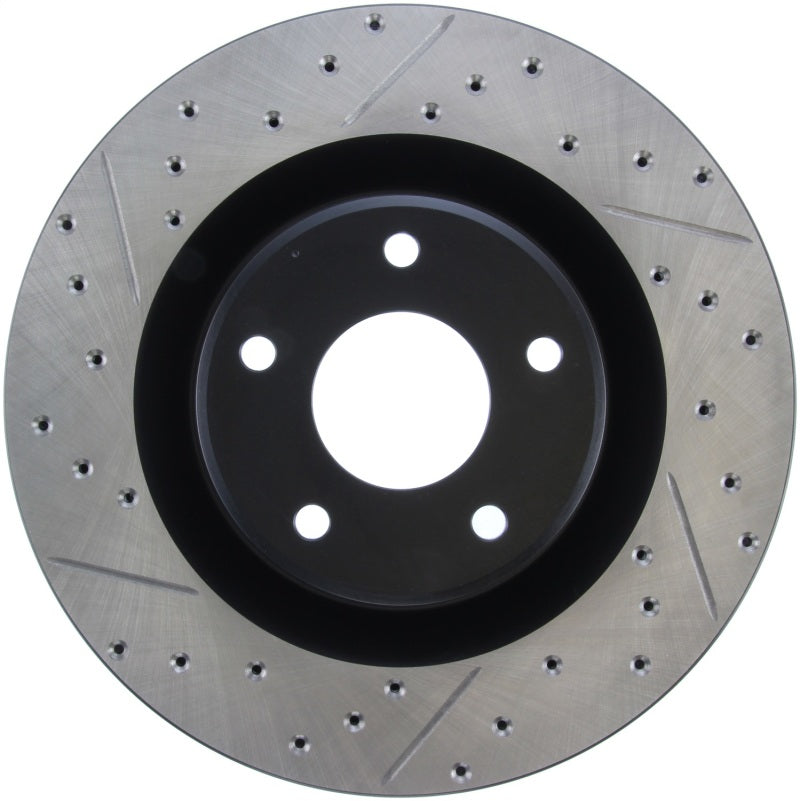 Stoptech 127.62085R StopTech Power Slot 05-07 Cadillac XLR / 06-09 Chevy Corvette Front Right Drilled & Slotted Rotors