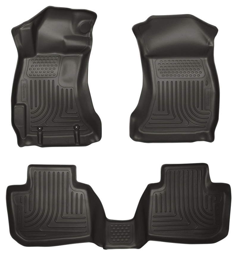 Husky Liners 99881 14 Subaru Forester Weatherbeater Black Front & 2nd Seat Floor Liners