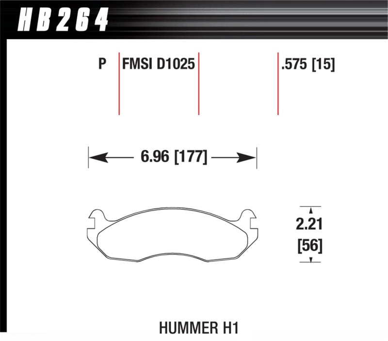 Hawk Performance HB264P.575 Hawk Super Duty Street Brake Pads