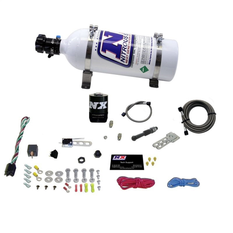 Nitrous Express 21000-05 Dry EFI Single Nozzle Nitrous Kit (35-150HP) w/5lb Bottle