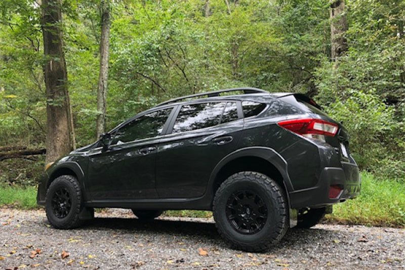 Rally Armor MF46-LTUR-BLK/RD 18-22 Subaru Crosstrek Lift/AT Black UR Mud Flap w/ Red Logo