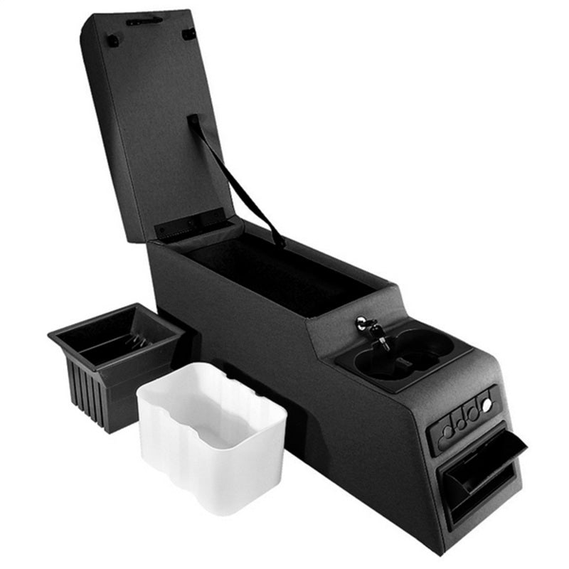 Rugged Ridge 13102.15 Ultimate Locking Console Black Denim 76-95 Jeep CJ&Wrangl