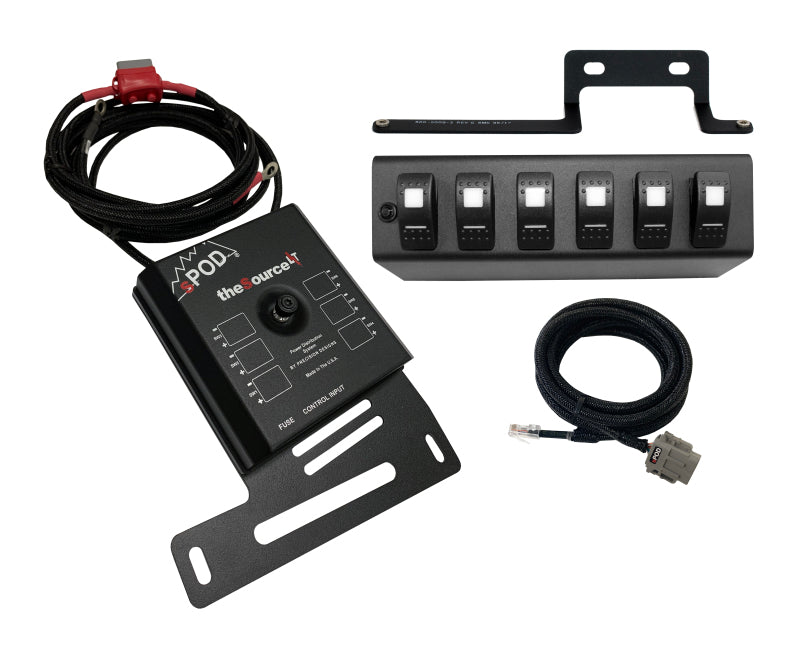 SPOD 873115 Spod 09-18 Jeep Wrangler JK SourceLT w/ Blue LED Switch Panel