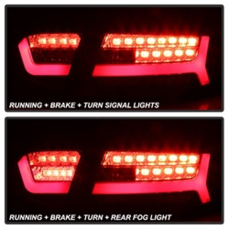 SPYDER 5085160 Spyder 09-12 Audi A6 LED Tail Lights - Black (ALT-YD-AA609-LED-BK)