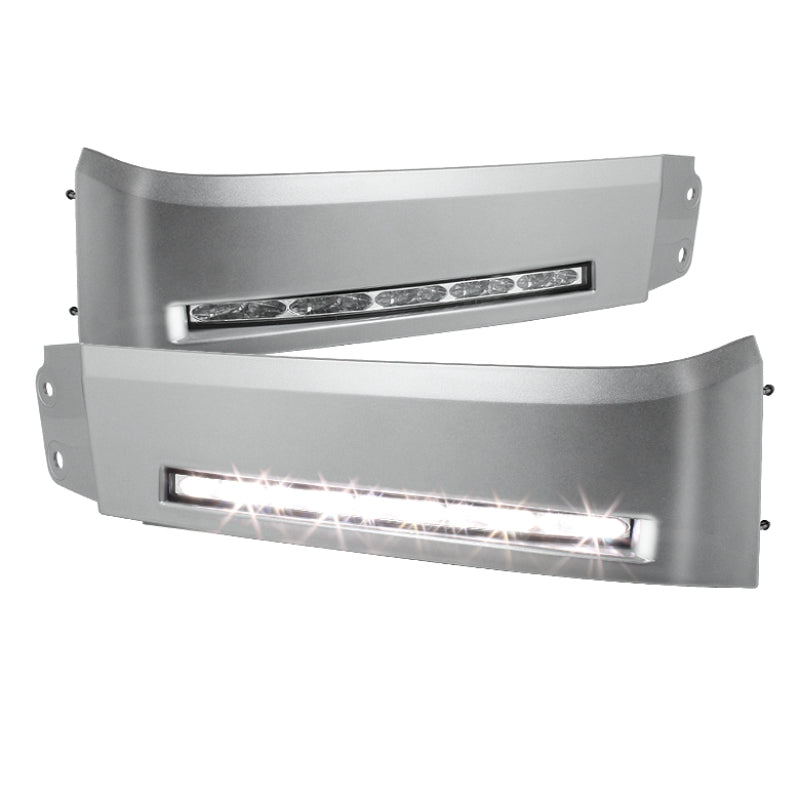 SPYDER 5077738 Spyder Toyota Tundra 07-13 Daytime LED Running Lights wo/switch Silver FL-DRL-TTU07-SIL