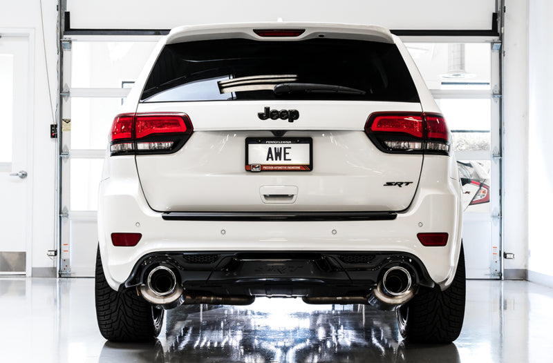 AWE Tuning 3015-33121 2020 Jeep Grand Cherokee SRT Touring Edition Exhaust - Diamond Black Tips