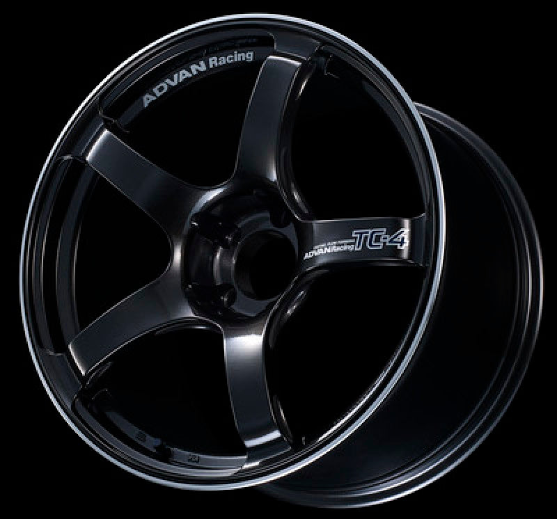 Advan YAD7F40ABGR TC4 17x7.5 +40 4-100 Black Gunmetallic & Ring Wheel